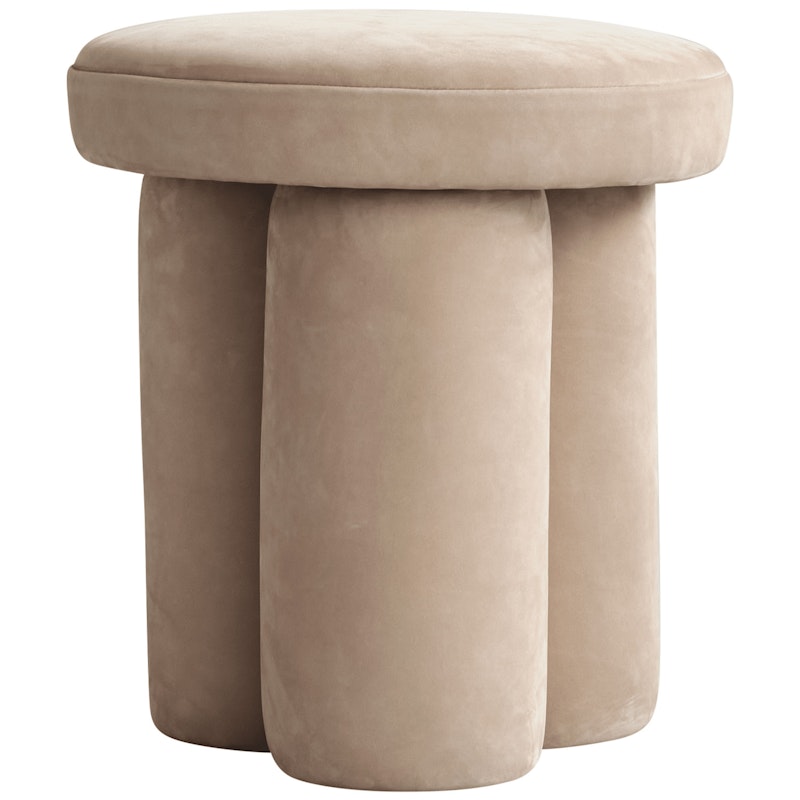 Big Foot Stool, Nubuck Leather