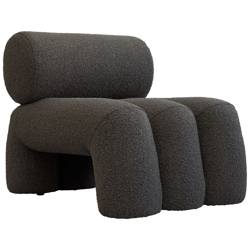 Foku Lounge Chair Bouclé, Deep Taupe