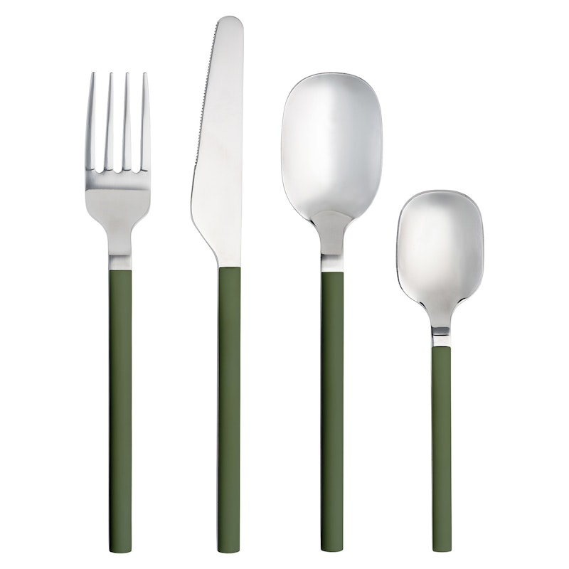 Confetti Cutlery Set 16-pack, Olive