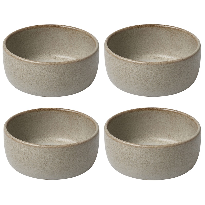 Raw Bowl 13 cm 4-pack, Sandy Beige