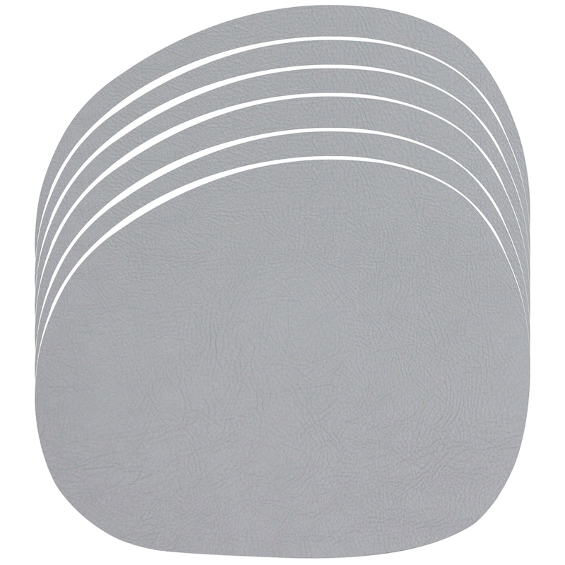 Raw Buffalo Placemat 6-pack, Light Grey