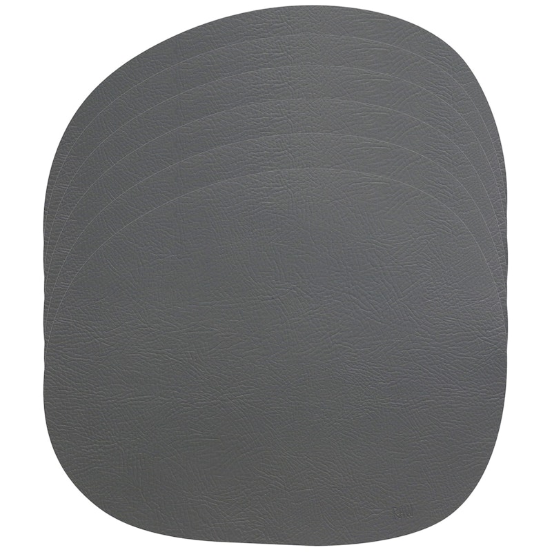 Raw Buffalo Placemat 6-pack, Dark Grey