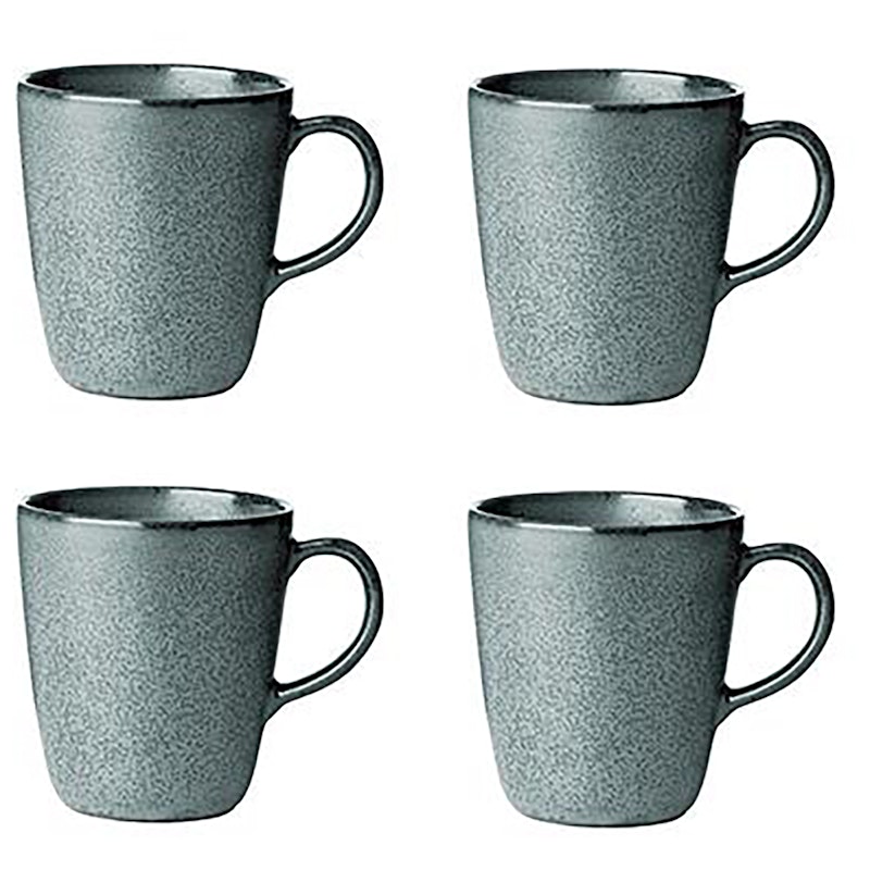 Raw Mugs 35 cl 4-pack, Northern Green
