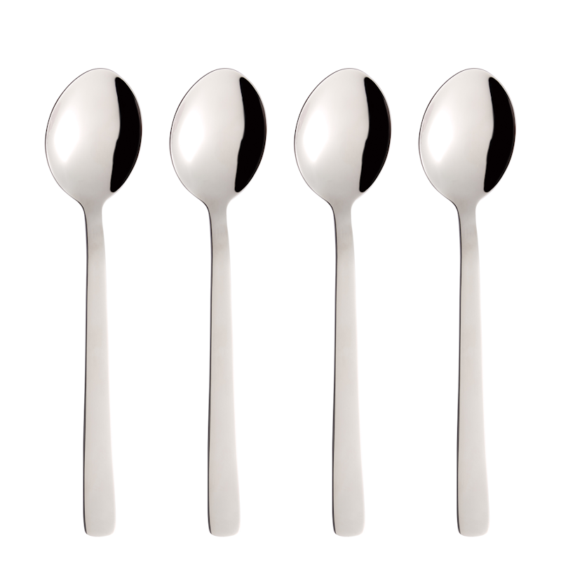 Raw Spoon 4-pack, Stainless Steel