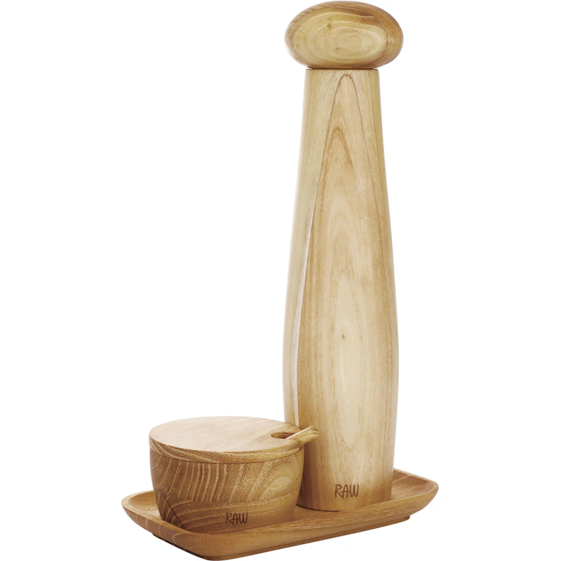RAW Teak Salt And Pepper Mill Set