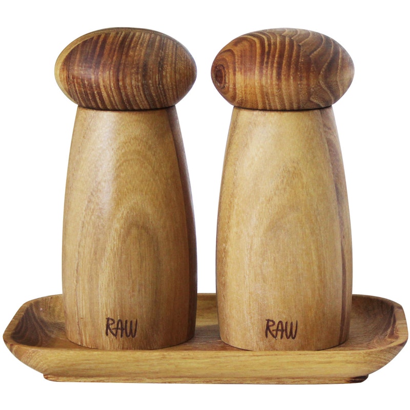 RAW Teak Grinder Set With Tray