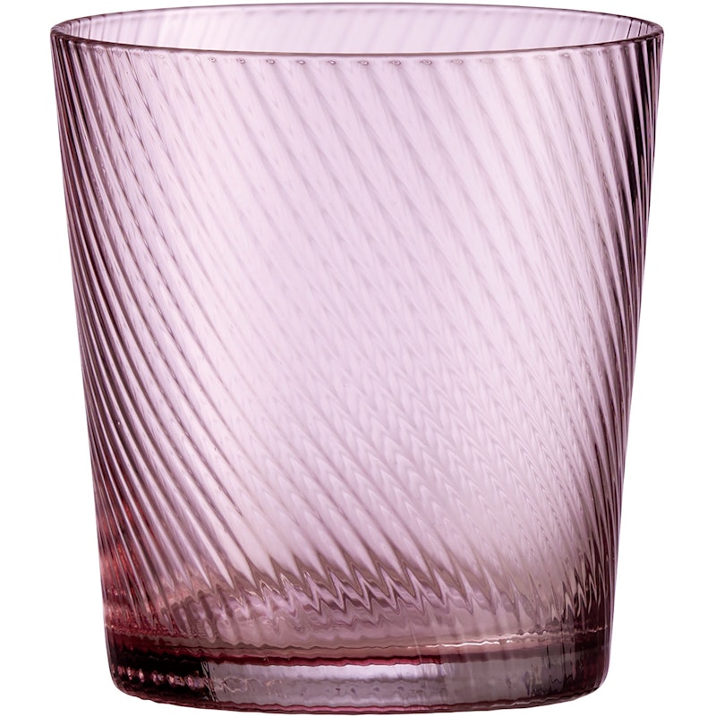 RAW Unique Swirl Glass Low 30 cl, Pink