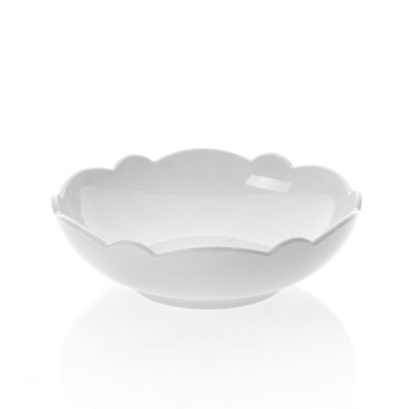 Dressed dessert bowl, white