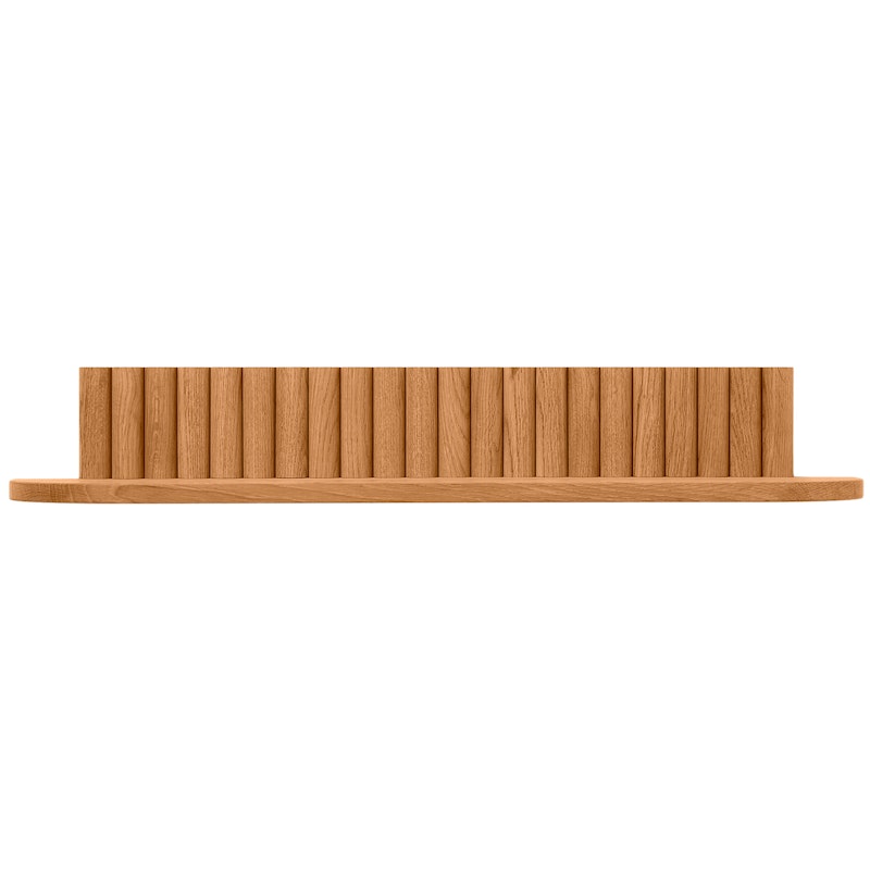 Pillar Wall Shelf 78 cm, Oiled Oak