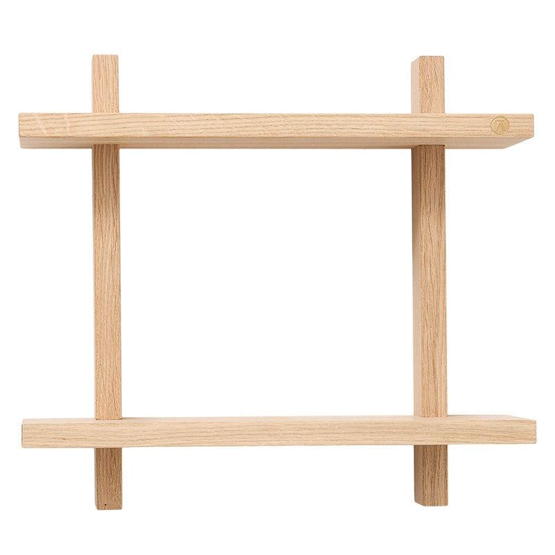 Treat Wall Shelf Double 34x34 cm, Oak