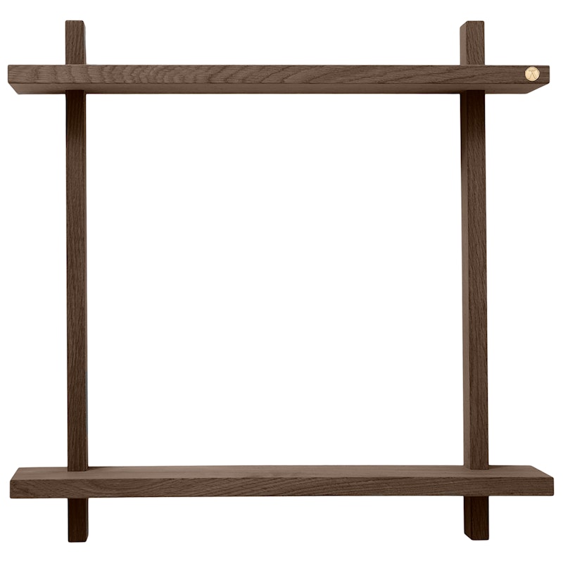 Treat Wall Shelf Double 60x60 cm, Smoked Oak