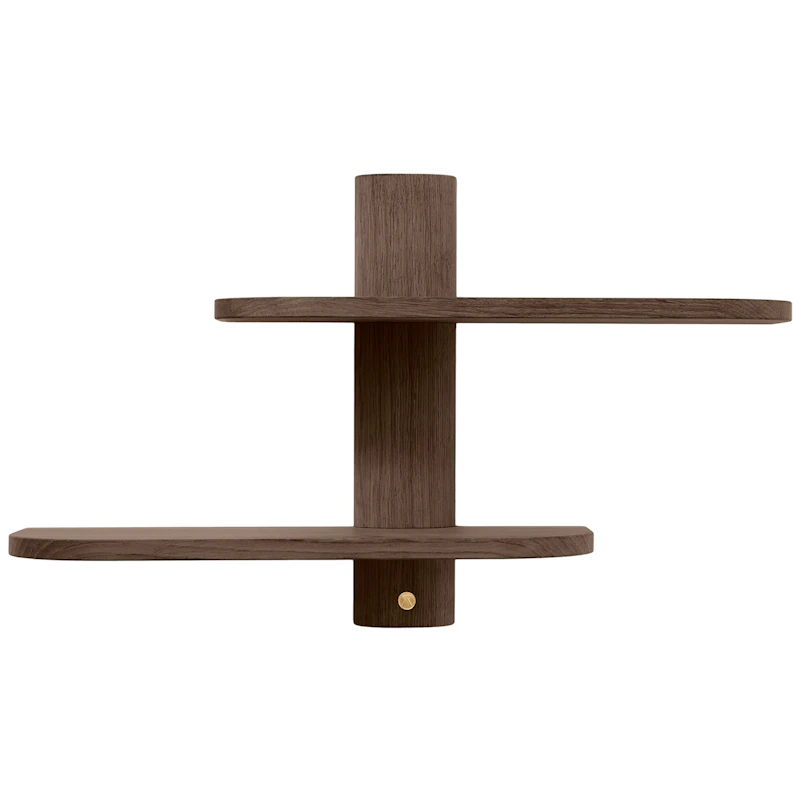 Bend Wall Shelf, Smoked Oak