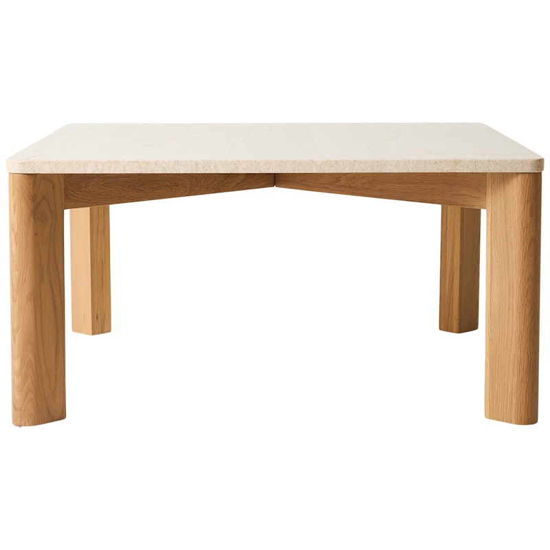 Evoke Coffee Table Marble Creme, 80x80 cm
