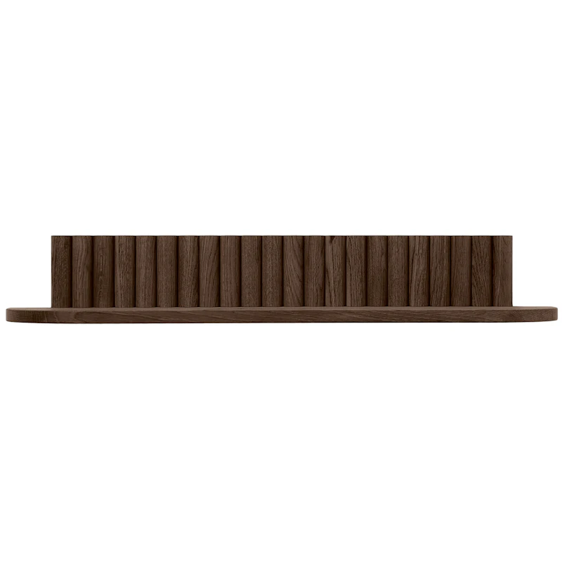 Pillar Wall Shelf 78 cm, Smoked Oak