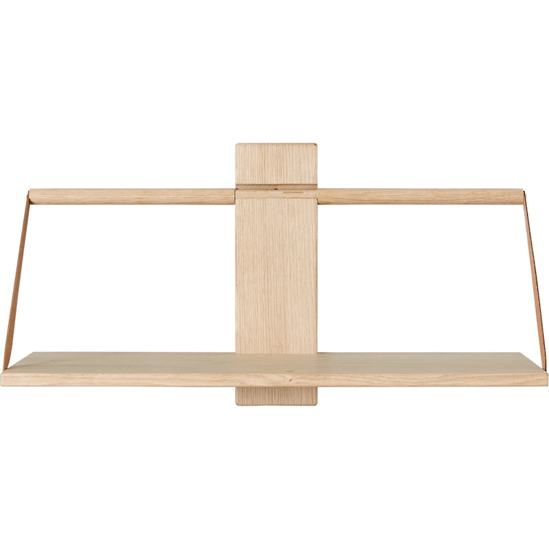 Wood Wall Shelf, Oak, 60x25x32 cm