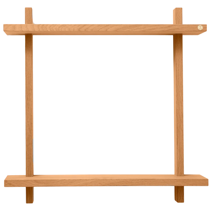 Treat Wall Shelf Double 50x50 cm, Oiled Oak