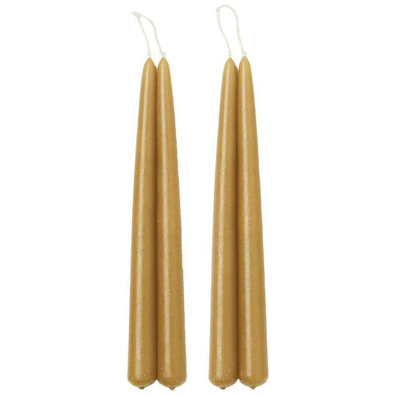 Blossom Candles 4-pack, Oiled Oak