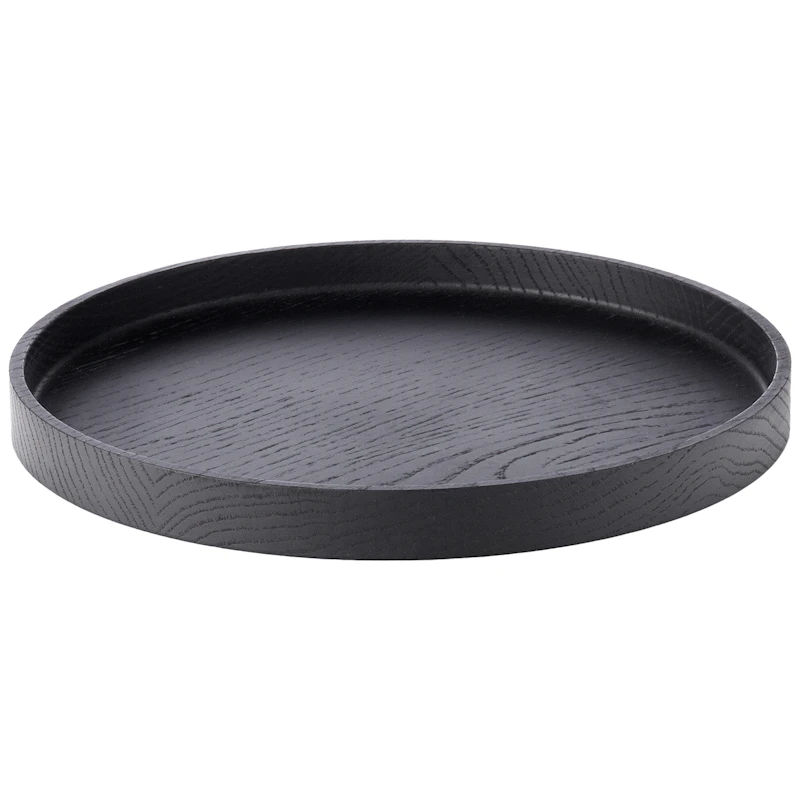 Luna Tray 28 cm, Black Stained Oak