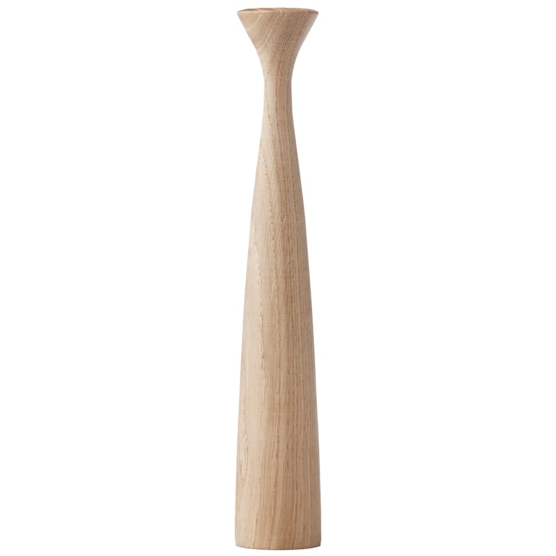 Rose Candle Holder, Oak