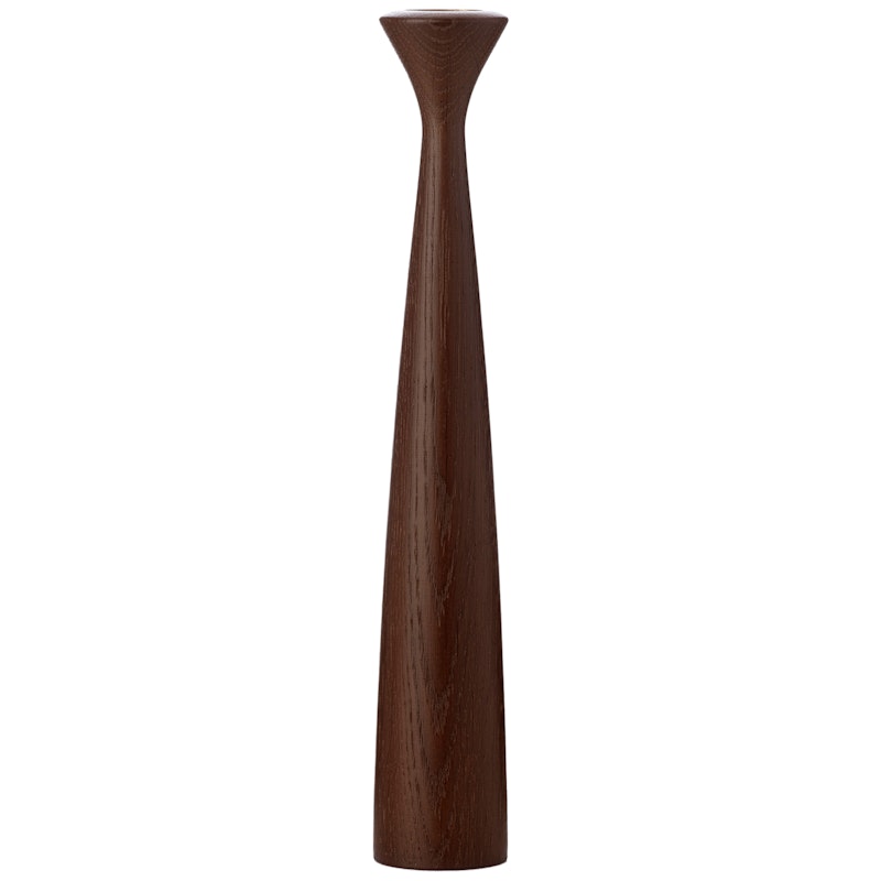 Rose Candle Holder, Smoked Oak