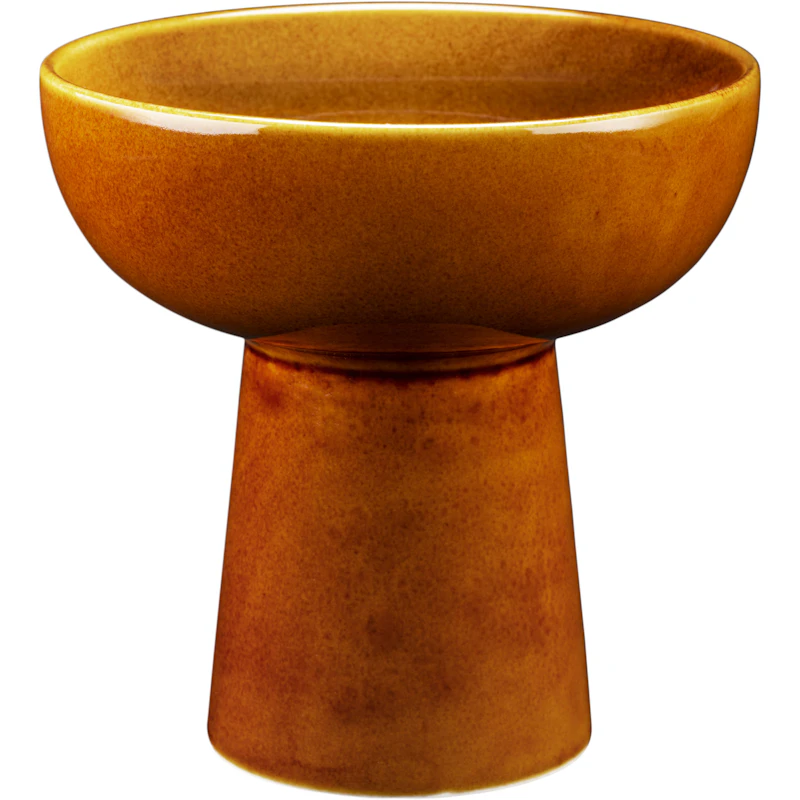 Kirnu decorative bowl 16x16cm glossy brown