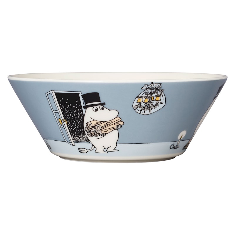 Moomin Bowl 15 cm, Moominpappa Grey