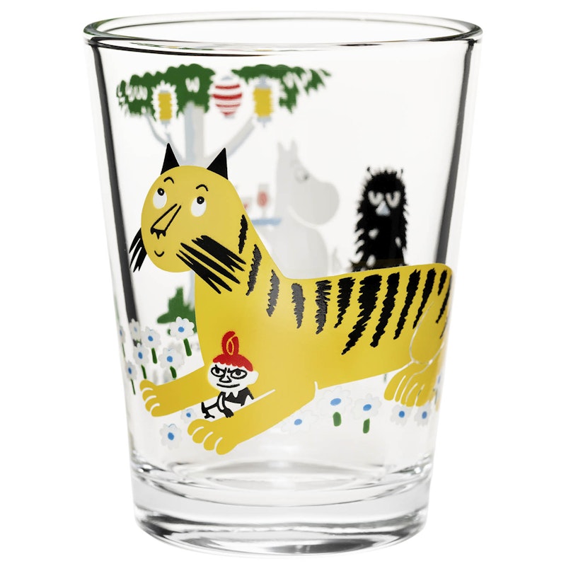 Moomin Drinking Glass 22 cl, Garden Party