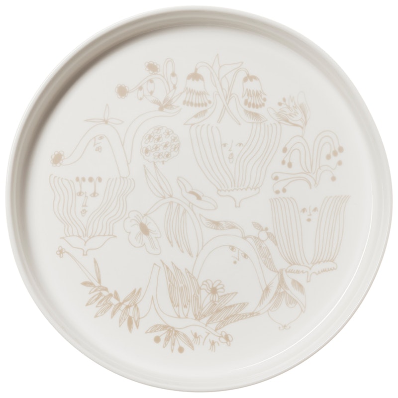 Puutarhurit Side Plate Ø28 cm, Beige