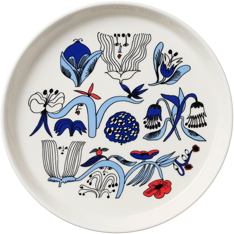 Puutarhurit Side Plate Ø19 cm, Blue