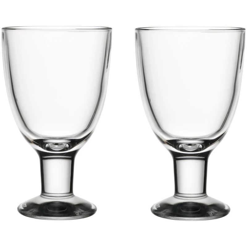 Verna Drinking Glass 2-pack 22 cl, Clear