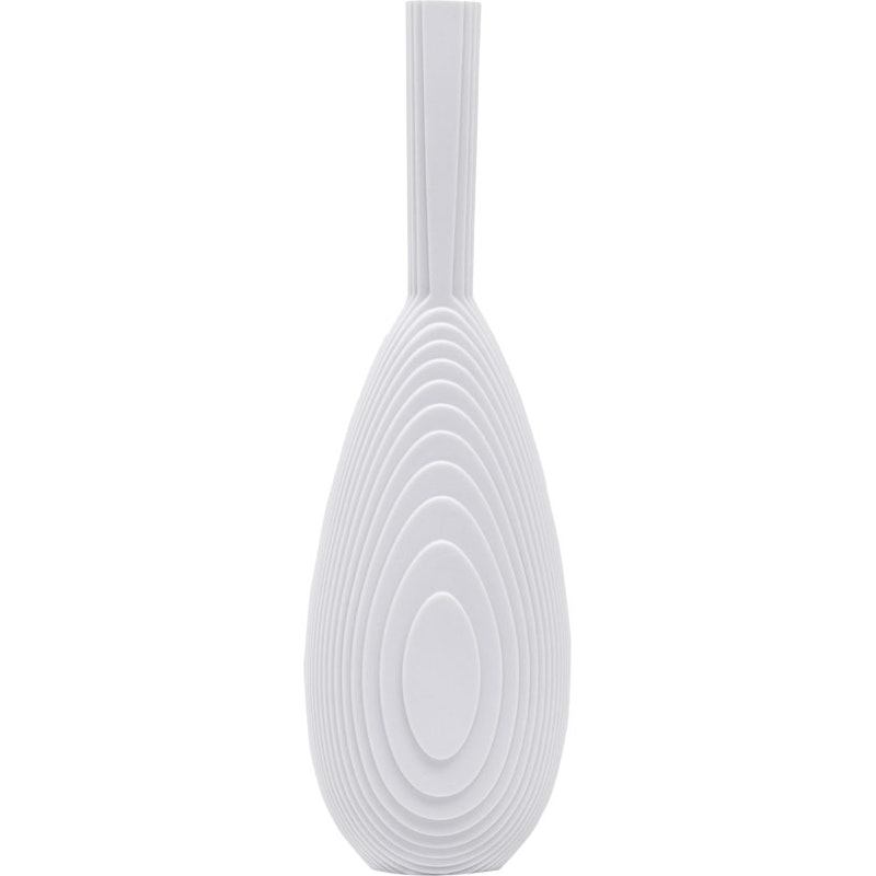 Flow Vase White, Teardrop