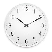 AJ Station Wall Clock, White - Arne Jacobsen @ RoyalDesign.co.uk