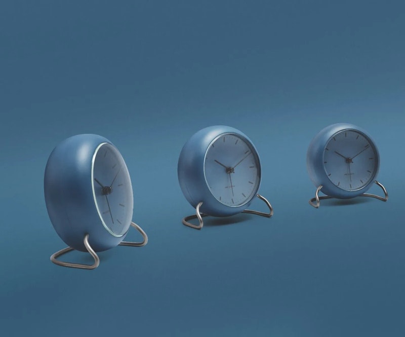 インテリア時計 ARNE JACOBSEN City Hall Table Clock City Hall Table Clock, Stone Blue | RoyalDesign.co.uk