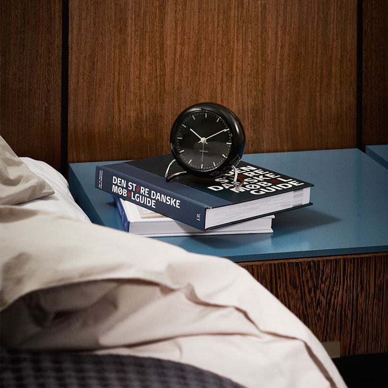 City Hall Table Clock, Black from Arne Jacobsen | RoyalDesign.co.uk