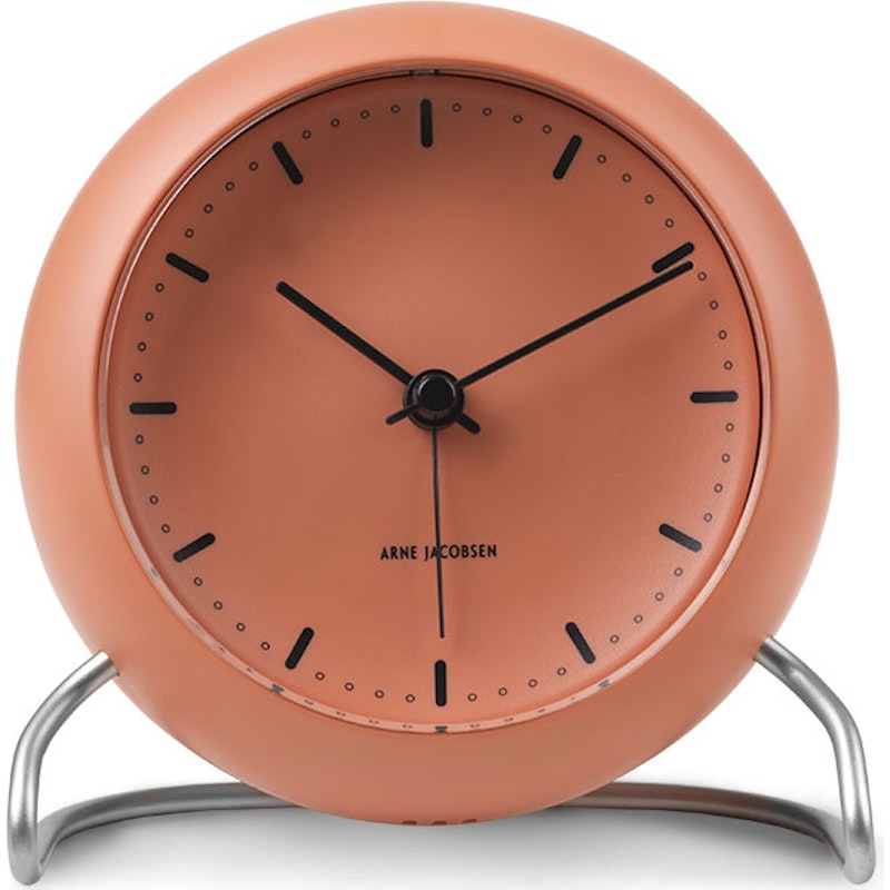 City Hall Table Clock, Pale Orange