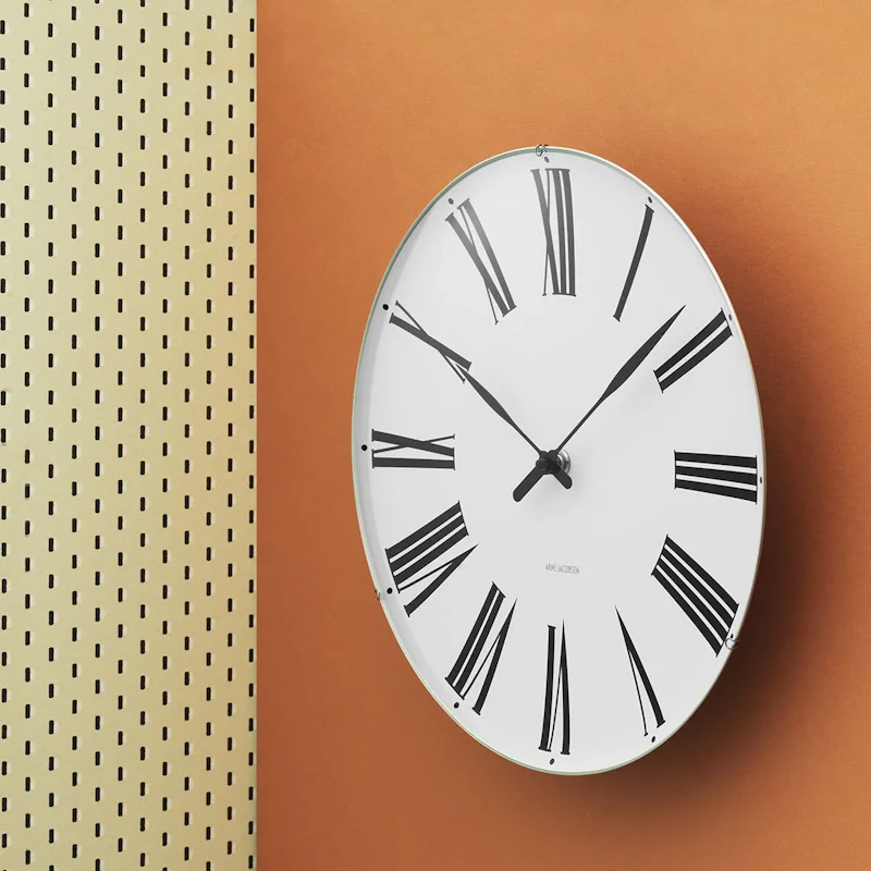 Roman Wall Clock, 210 mm from Arne Jacobsen | RoyalDesign.co.uk