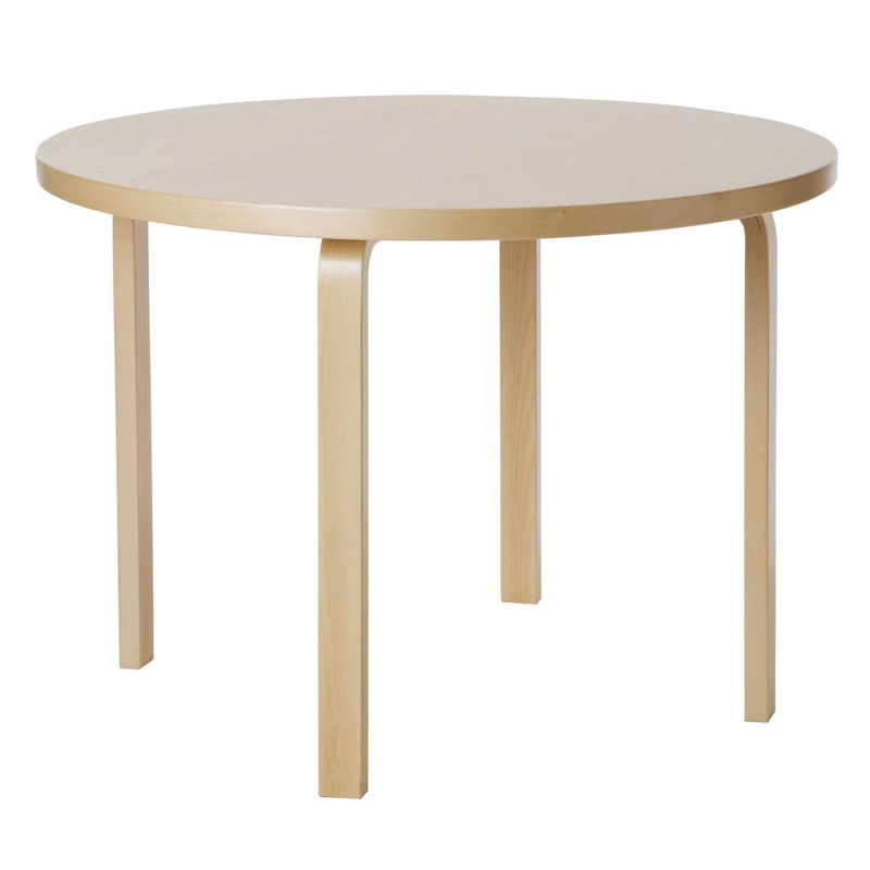 90A Table 100 cm, Birch
