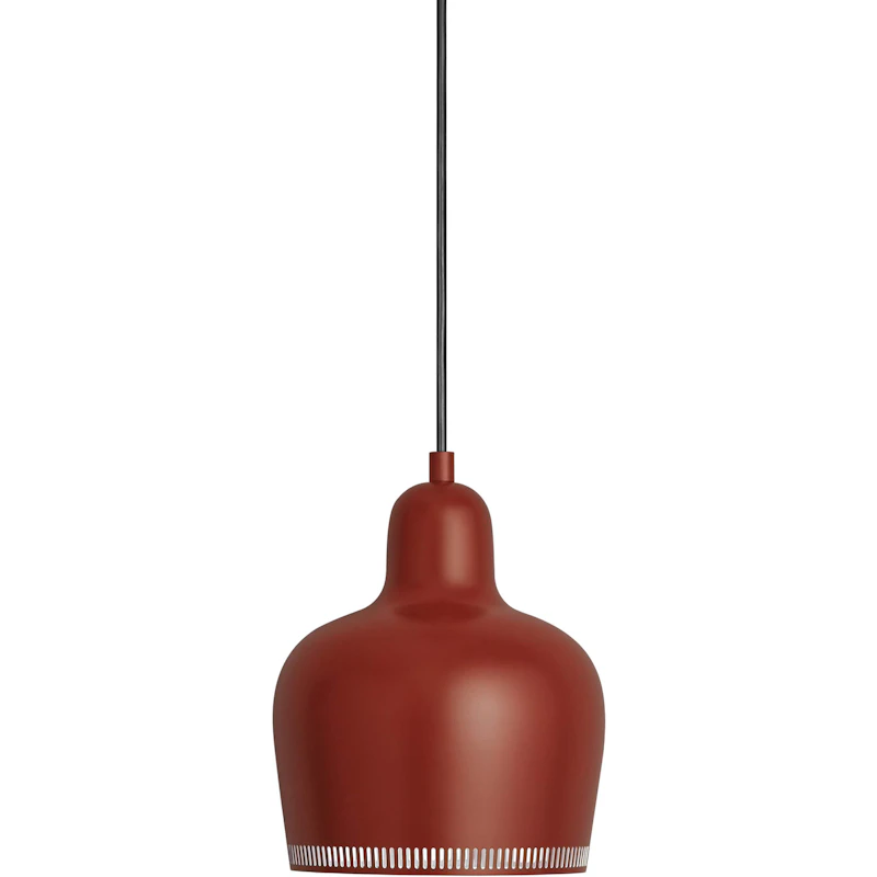 A330S Golden Bell Pendant, Brick Red / Brass