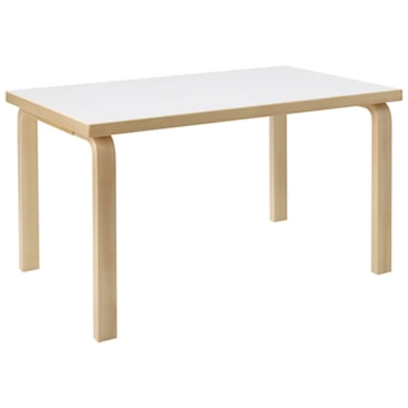Aalto 80B Children'S Table Rectangular 60x100 cm, White Laminate