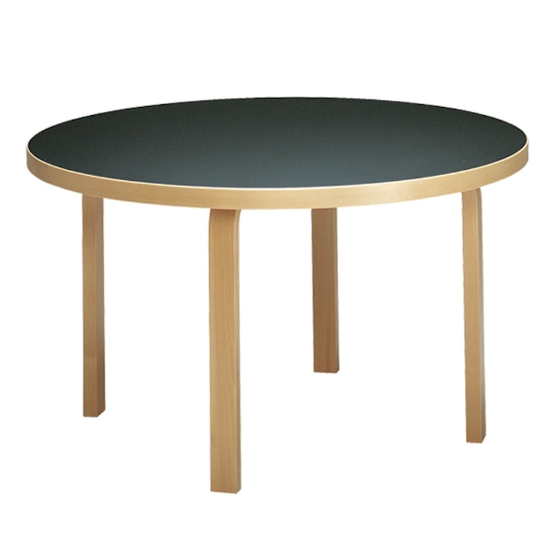 Aalto 91 Table 125 cm, Black Linoleum