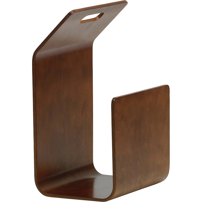 Kanto Magazine Shelf / Firewood Storage, Walnut Stained