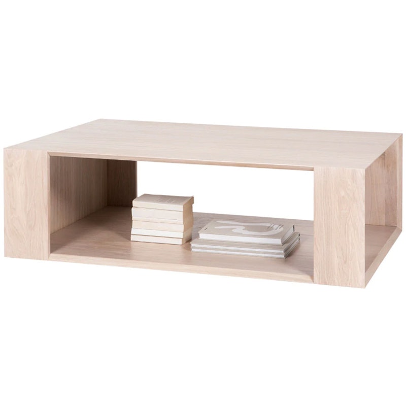 Chamfer Coffee Table 80x115 cm, White oiled Oak