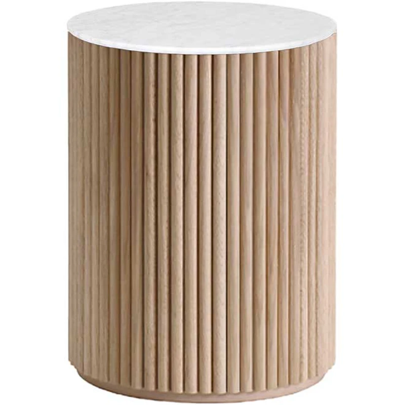 Petit Palais Sideboard Marble 55 cm, White Stained Oak