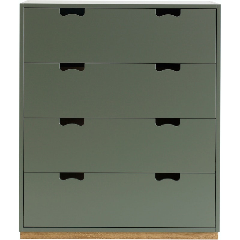Snow A Chest Of Drawers, Green Khaki