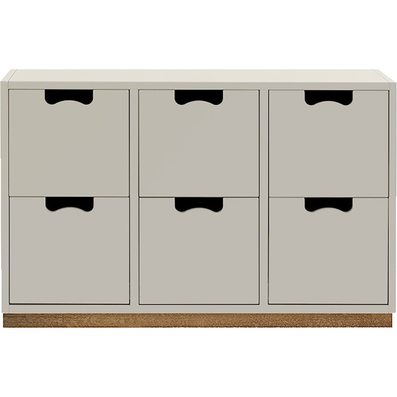 Snow B2 Chest Of Drawers, Light Grey