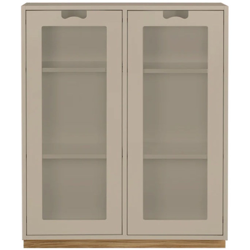 Snow E Display Cabinet 30 cm, Dark Sand