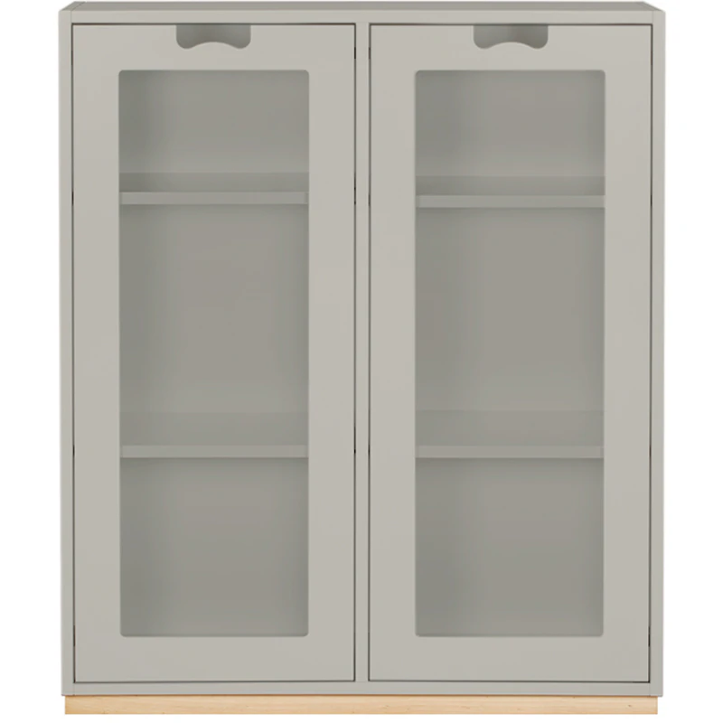 Snow E Display Cabinet 42 cm, Light Grey