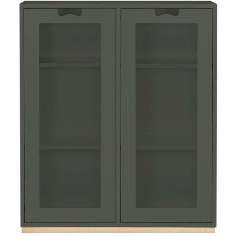 Snow E Display Cabinet 42 cm, Green Khaki