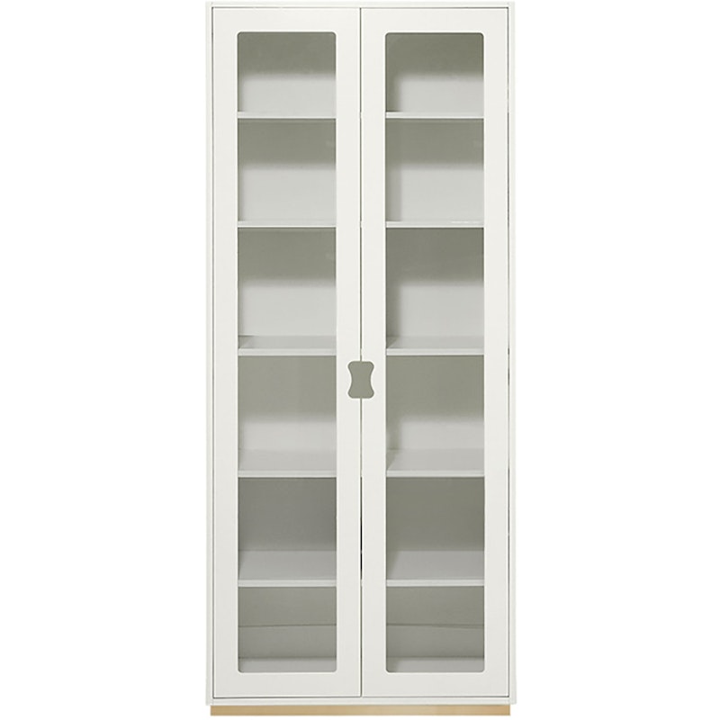 Snow F Display Cabinet 30 cm, White/Oak