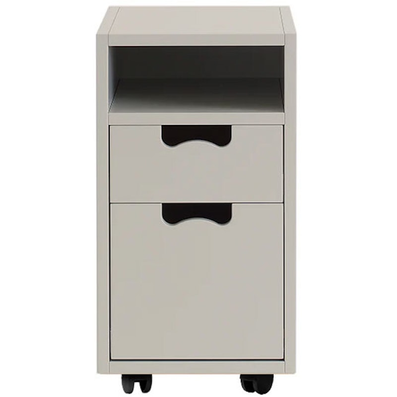 Snow G3 Drawer Unit With Casters, Light Grey
